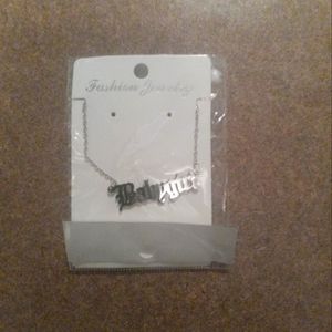 Silver babygirl necklace